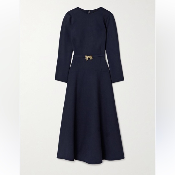 Oscar de la Renta Wool-Blend Midi Dress